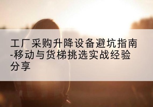 铁岭移动式升降机怎么选-工厂采购升降设备避坑指南-移动与货梯挑选实战经验分享